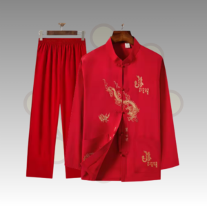 Traje de TaiChi lino suave - Bordado